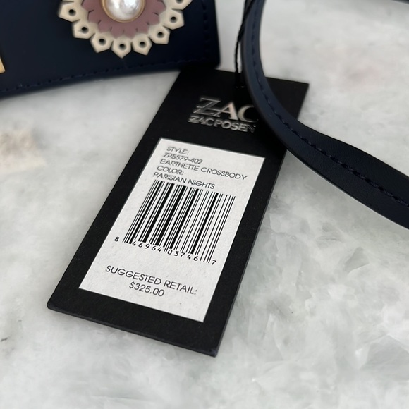 Zac Posen crossbody earthette crossbody NWT Parisian nights color ZP5579-402 - Picture 4 of 10